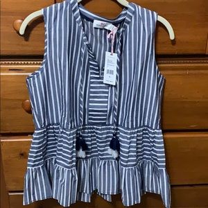Vineyard Vines Striped tiered top